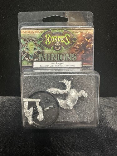 Hordas Minions Bull Snapper Gatorman Light Warbeast PIP 75025 ¡NUEVO EN PAQUETE!