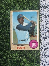 1968 Topps Baseball George Scott #233 Boston Red Sox EX Condition Low Shipping