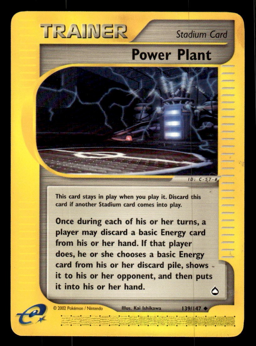 Pokemon TCG Aquapolis #139/147 Power Plant