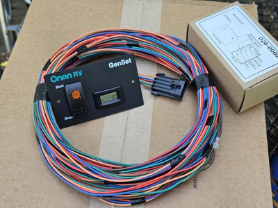 #ad ONAN 50#x27; HARNESS 8 PIN PLUG amp; SILENT REMOTE GAS START SWITCH PANEL HOUR METER $192.32