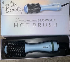 CORTEX BEAUTY Volumizing Blowout Brush | 2" Professional Hot Brush Blue