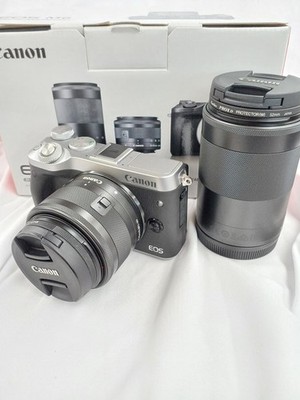 Canon EOS M6 Mark II Camera Double Zoom Kit Compact Mirrorless Camera
