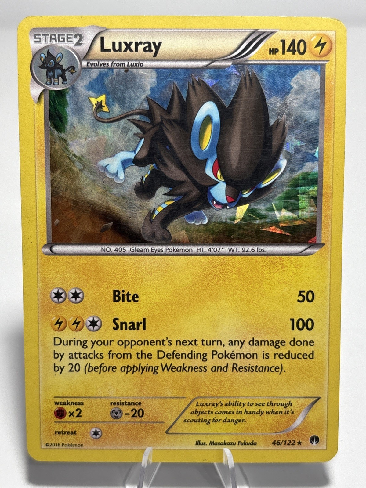 Pokemon Luxray - (Cracked Ice Holo) 046/122 Deck Exclusives Holo