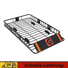 Dachkorb Auto Dachträger Dach Gepäckträger Universal Gepäckkorb Stahl Schwarz