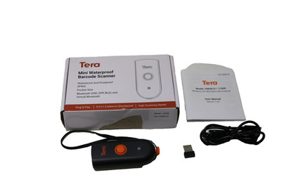 Tera 1100D Mini Tragbarer Barcode-Scanner CMOS Barcodescanner 3-in-1 Bluetooth