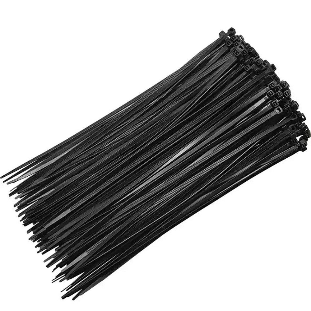 1000 Black Nylon Cable Ties Heavy Duty Zip Ties Assortment Kit  