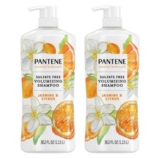 Pantene Essential Botanicals Volumizing Shampoo Jasmine Citrus 38.2oz - 2 Pack