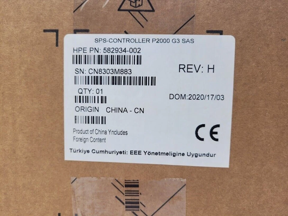 HP AW592B Storageworks MSA P2000 G3 SAS Controller 582934-002 SPS-Controller - Image 3 of 4