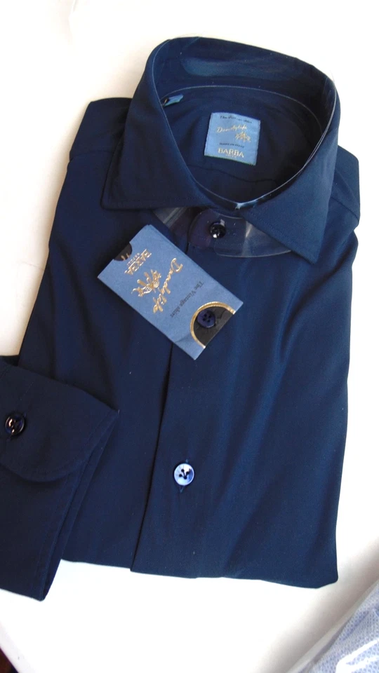 BARBA NAPOLI SARTORIA 1°LINEA CAMICIA 41 250,00  CART.  COTONE  JERSEY ELASTIC. - Immagine 2 di 4