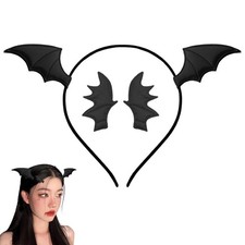 Bat Wings Hair Clip Headband Halloween Costume Accessories Gothic Bat Ears He...