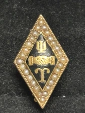 1868 Psi Upsilon Fraternity Pin - Charles Mayo