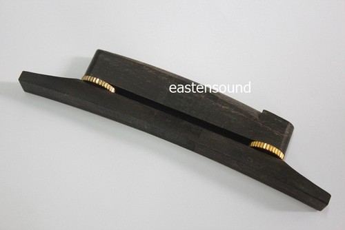 Ebony bridge with flower inlays fit for L-5 guitar bridge - Picture 2 of 4