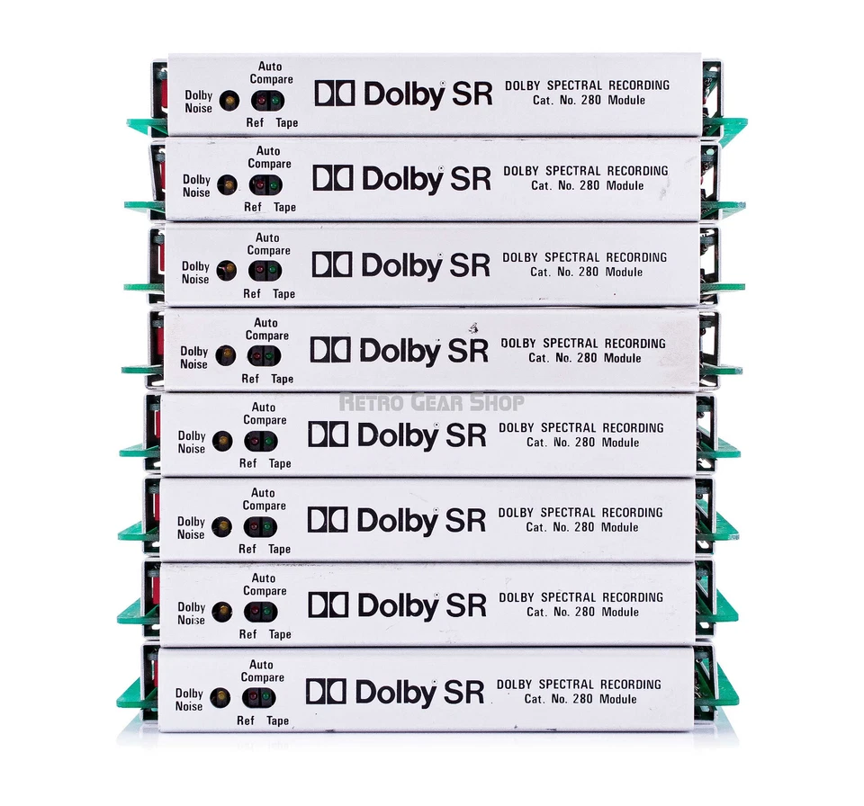 Dolby SR Cat280 Cards Noise Reduction Vintage Rare x5 Cat 280 as-is parts/repair - Image 2 of 3