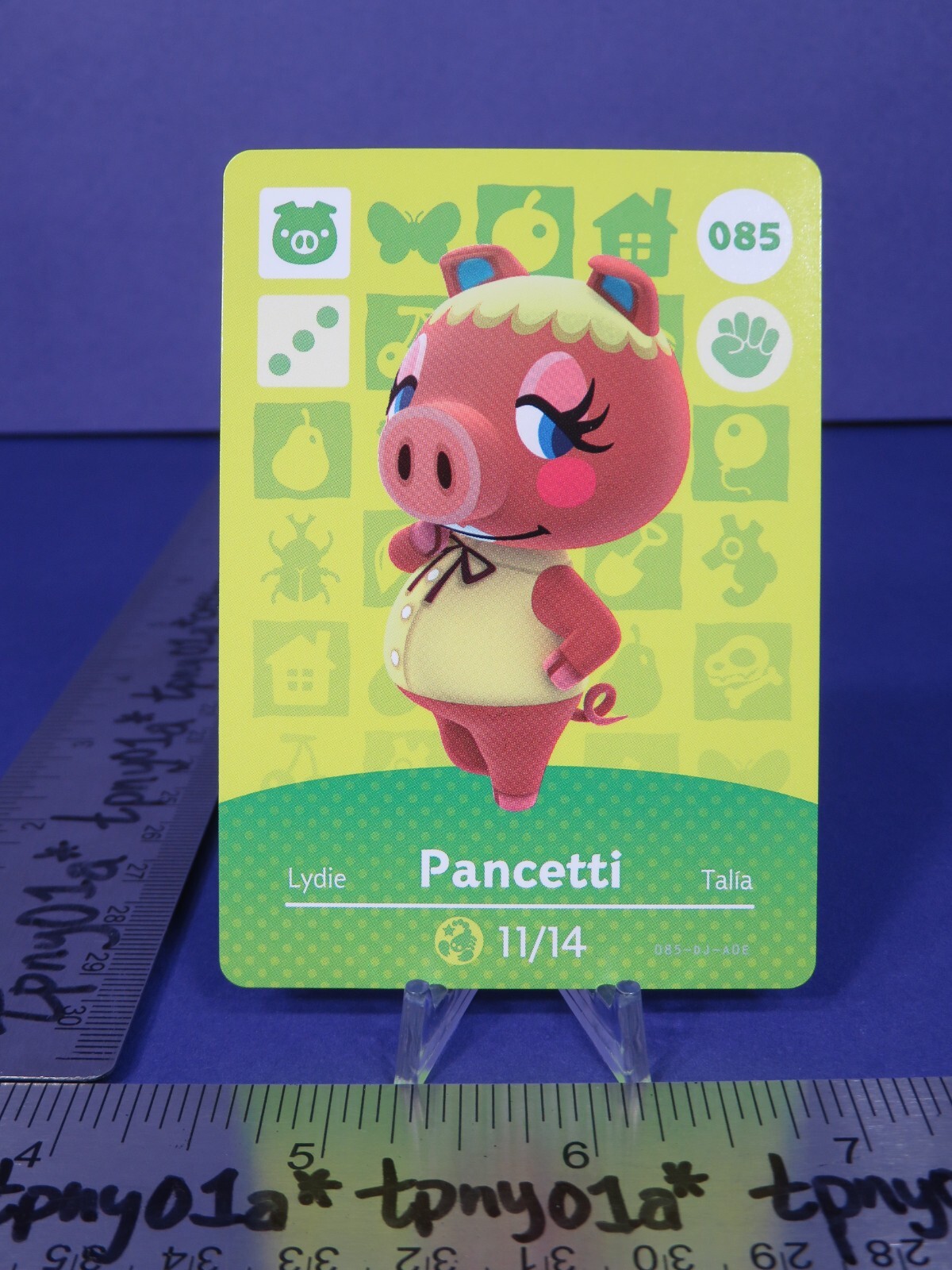 PANCETTI #085 Fresh US Pack Animal Crossing Series 1 Amiibo Card eSE