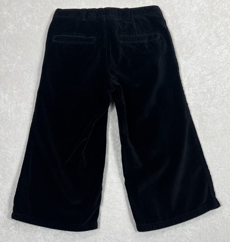 Old Navy Black Velour Dressy Capris Cropped Pants Adjustable Waistband Size 7 - Picture 4 of 8