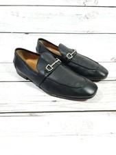 Gucci black pebblegrain Men's Horse bit loafer 12M 247490 MSRP $595