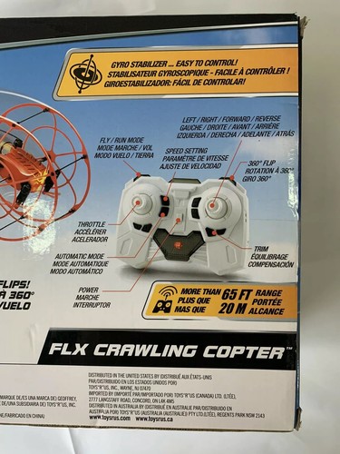 Rare Toys 'R' Us FastLane FLX Crawling Copter Helicopter RC Remote Control New - Picture 7 of 7