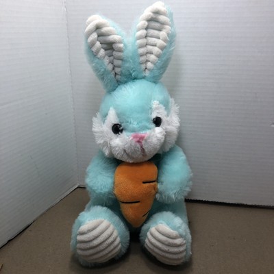 Blue Easter Bunny Rabbit 11'' Plush Stuffed Animal Toy Chenille Ears Sun Point Co