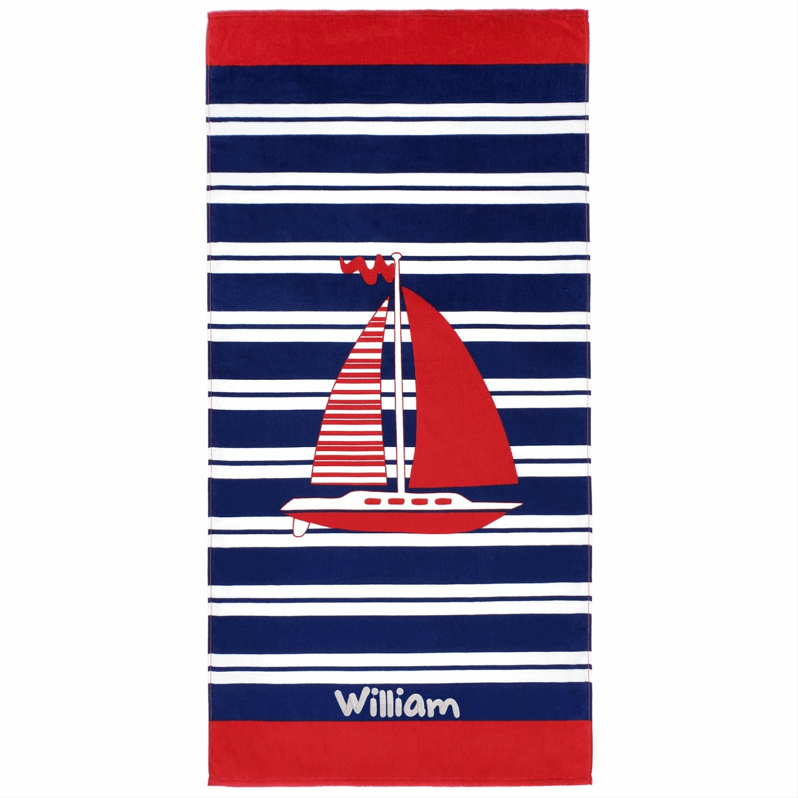 Kaufman Personalized Beach Towels for Kids,30"x 60" Embroidered Name