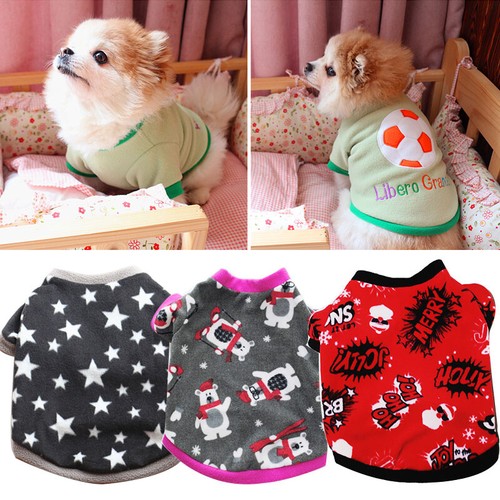 Pile Abbigliamento Animali Domestici Caldo Cane Gatto Maglione Invernale Cucciolo Giacca T C8 - Foto 3 di 41