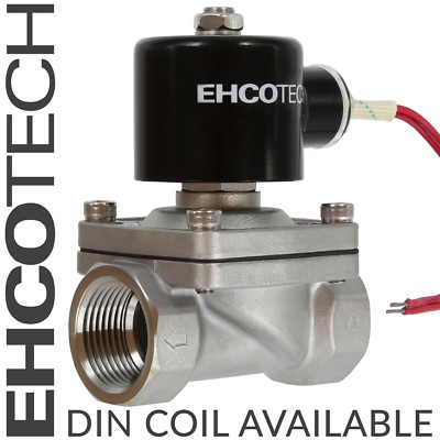 1'' NPT 24VAC Solenoid Valve Stainless Steel/Viton Electric Water Air Fuels NC