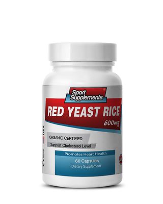 RED YEAST RICE 600mg. ORGANIC . Supports Cholesterol Level (1 Bottle)