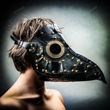 Plague Doctor Bird Mask Long Nose Beak Punk Steampunk Cosplay Halloween Mask
