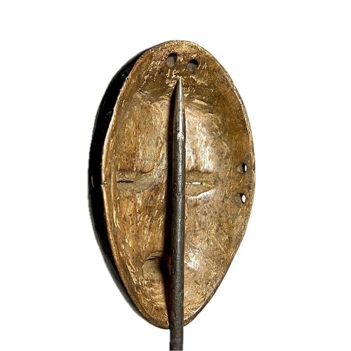 Maschere africane dan di nome zapkei da un unico pezzo di legno da appendere a parete-680 - Foto 19 di 24