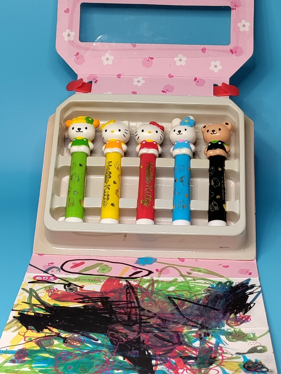 2005 Sanrio (Japan) Hello Kitty & Friends Box of Markers w/ Figure