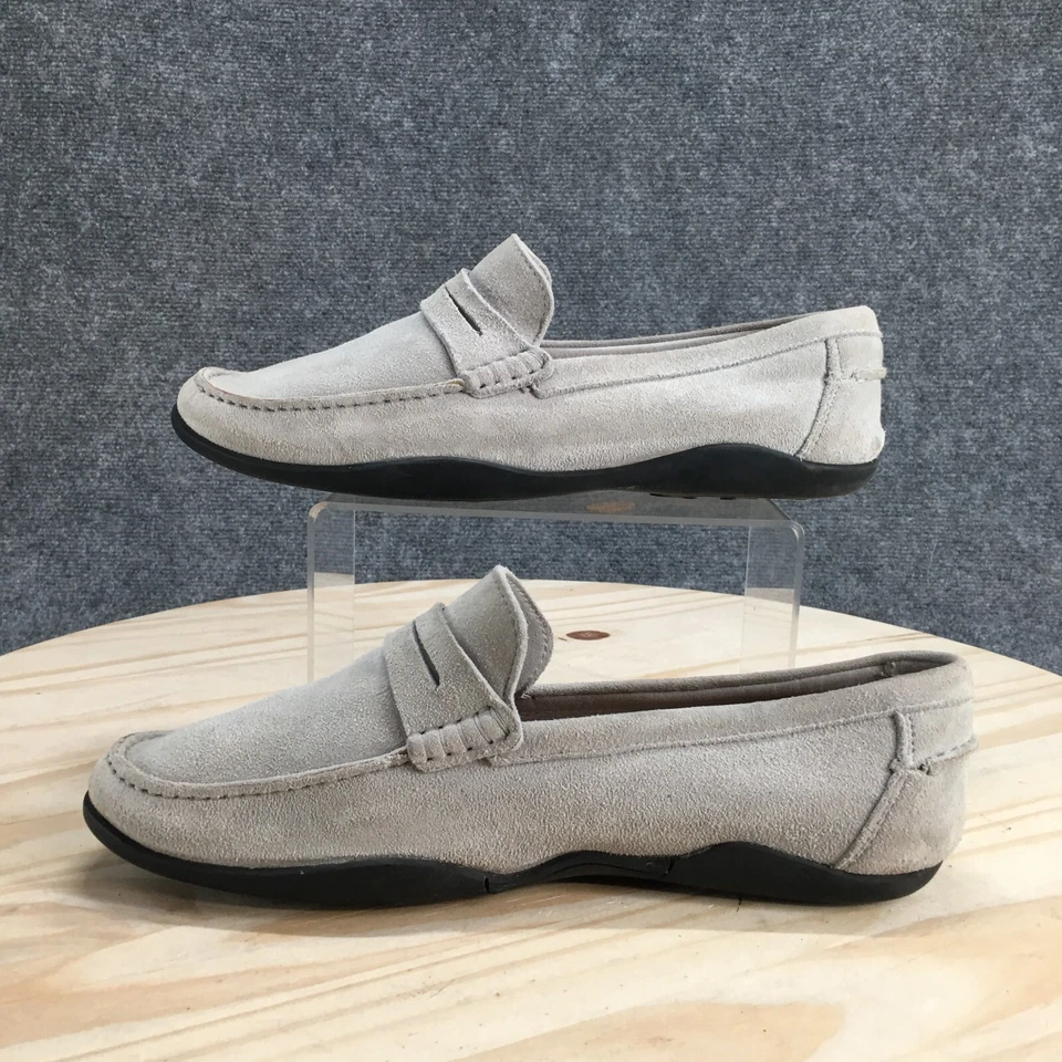 Zapatos Harrys of London para Hombres 41 Basel Mist Penny Mocasín Gris Sin Cordones Cómodos Planos Foto 2 de 4