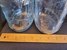 Vintage Rare Embossed Half Gallon Little Amana Glass Wine Jug(2) With Lids — photo 6