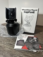 WeatherTech CupFone With Box, Adjustable Cup Holder Cell Phone Mount Black