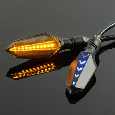 2x Universal-LED-Blinkerleuchte Sequential Flowing Indicator Light Indicators