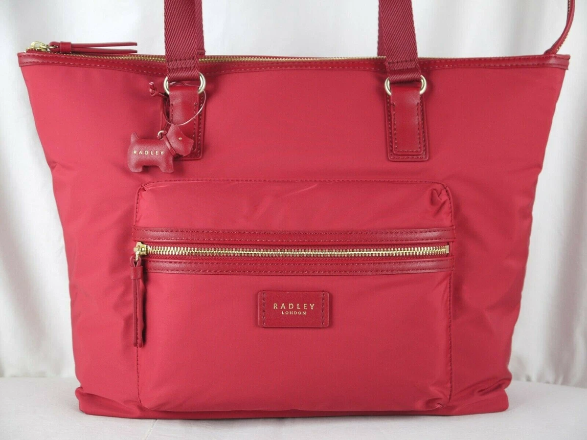 Radley red shop tote bag