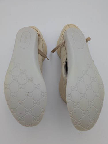 Gucci Rhyton Trainers Ivory Sneakers Square Logo Web Mens US 9 UK 8 EU 42 - Imagen 18 de 24