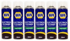 6x NAPA Electrical Contact Cleaner Switch Circuit Dirt Spray Cleaner 500ml