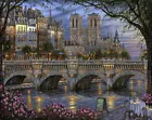 Seine River France oil painting Canvas Giclee Art Print L1966