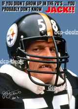 JACK LAMBERT Autographed Reprint, Magnet, Decal, Poster, Metal Sign  S89b