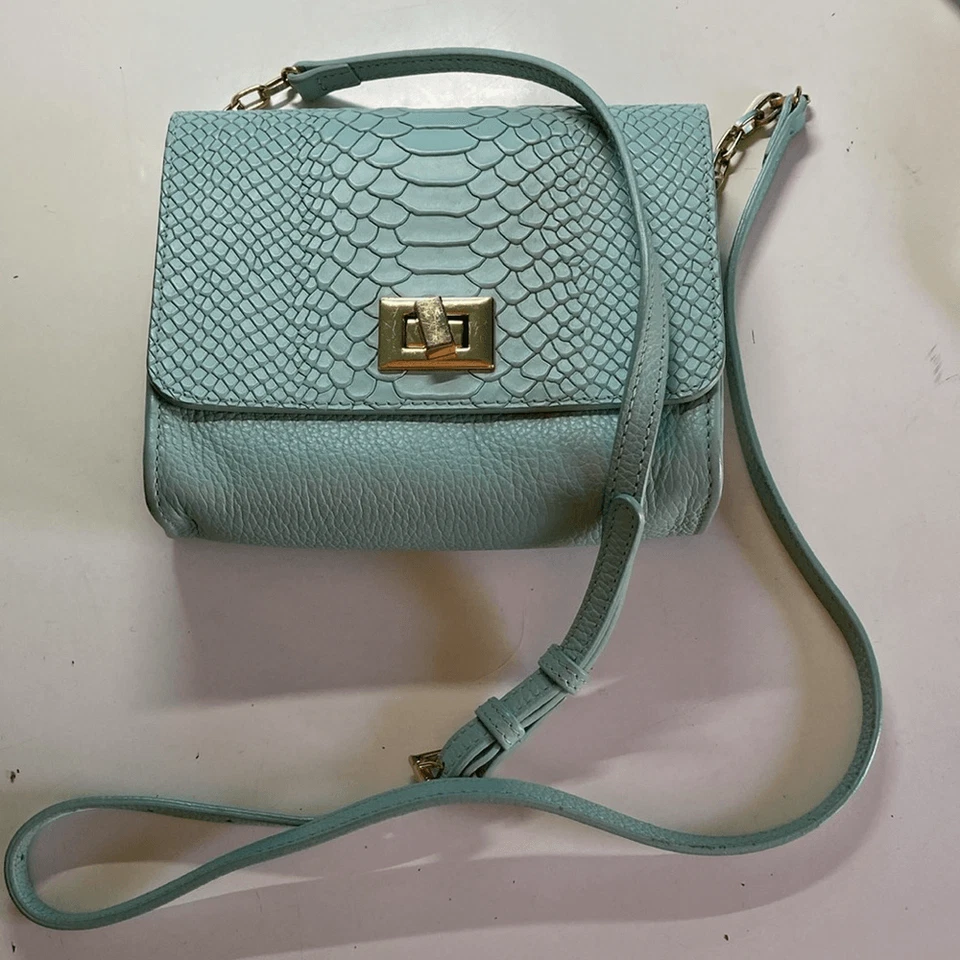 Bolso Bandolera GIGI New York "Catie" Cuero Verde Primavera Pálido Foto 2 de 4