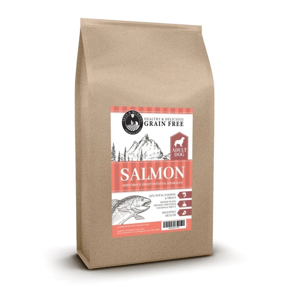 Skye & Murphy Grain Free Dog Food Adult Salmon & Trout Dry Feed 2kg / 6kg / 12kg