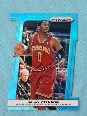 2013-14 Panini Prizm #195 C.J. Miles Cleveland Cavaliers Lightblue Die-Cut /199