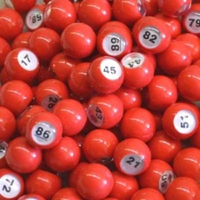 Red Raffle Balls 1-1000  Cages Masterboards