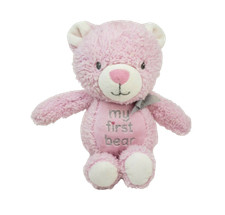 10" OKIE DOKIE MY FIRST TEDDY BEAR PINK RATTLE STUFFED ANIMAL PLUSH TOY LOVEY