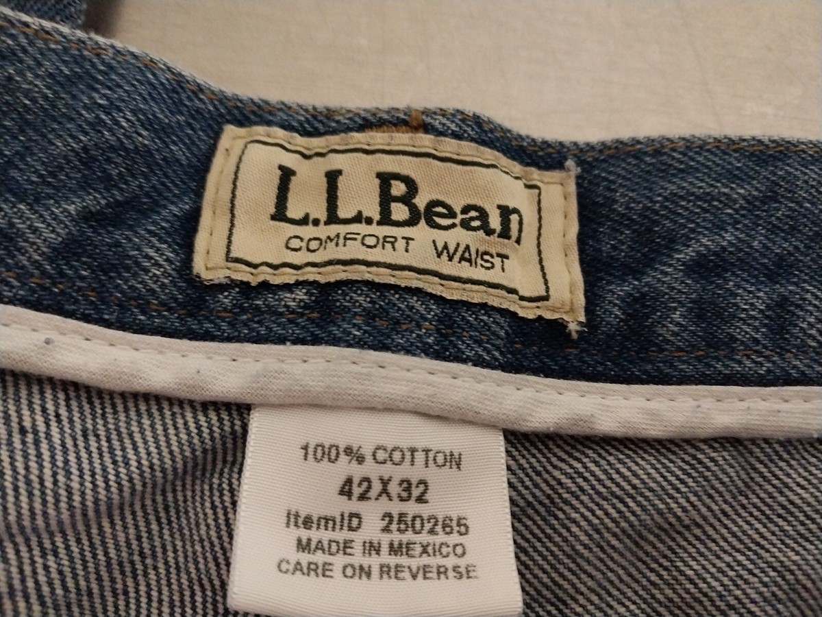 Men's L.L. Bean Jeans 42 x 32 Comfort Waist-Elastic in Waist