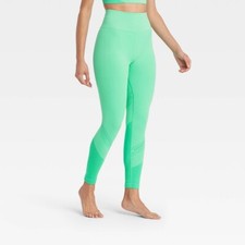 JoyLab Womens Small High Waisted Seamless Stretch Mint Green 7/8 Leggings NEW