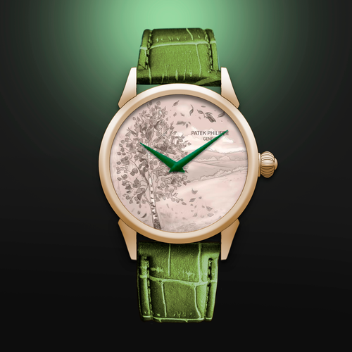 Antiguo reloj pulsera Patek Philippe Geneve suizo para hombre esfera personalizada - Imagen 6 de 8