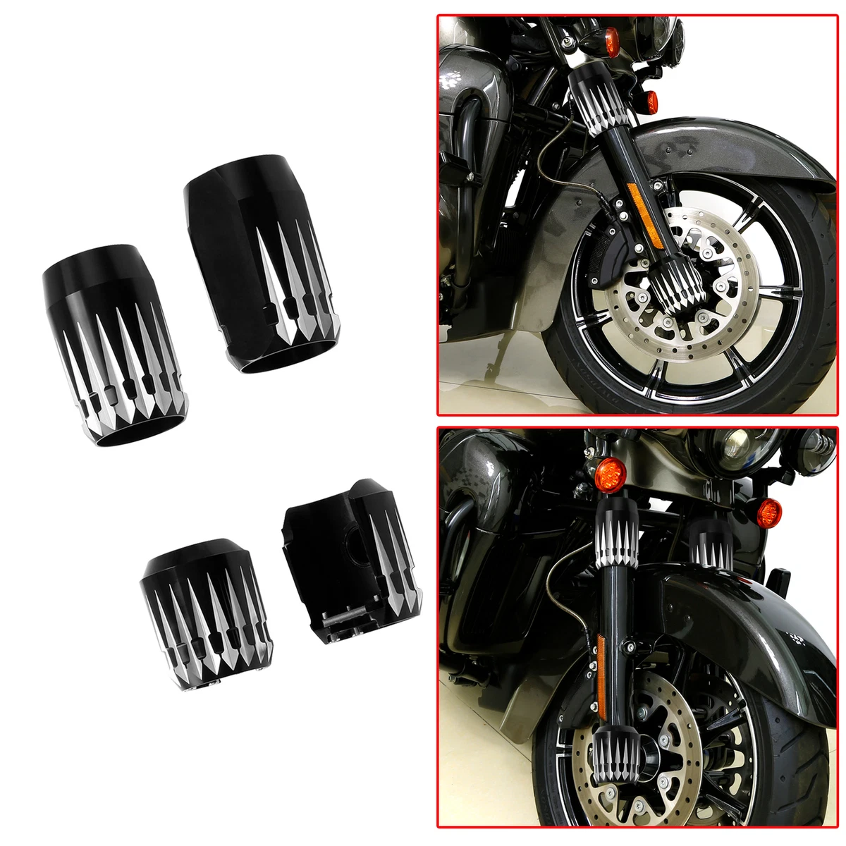 MoKitDora Kit De Amortiguador De Bujes Elevadores De Manillar Compatible Con Harley Touring Road King Road Glide Electra Glide Street Glide Y Harley