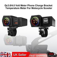 Volt Temperature Meter Phone Charge Bracket Universal For Motocycle Scooter T9