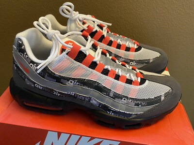 靴 NIKE AIR MAX 95 AQ0925-002 Mens Nike Air Max 95 AQ0925 002 gray orange sneakers