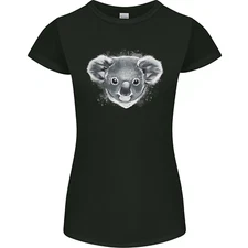 Koala Bear Head Womens Petite Cut T-Shirt